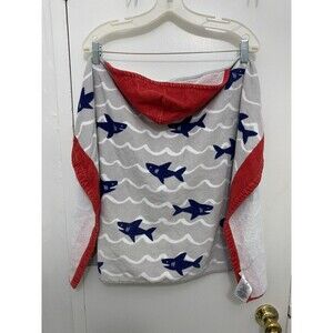 pottery barn shark towel 23x 34 cotton kid toddler Vintage